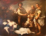 Luca  Giordano La mort de Lucrece Spain oil painting artist
